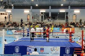 El boxeo volvió a Telde con una velada en el Pabellón Juan Carlos Hernández (Foto TA)